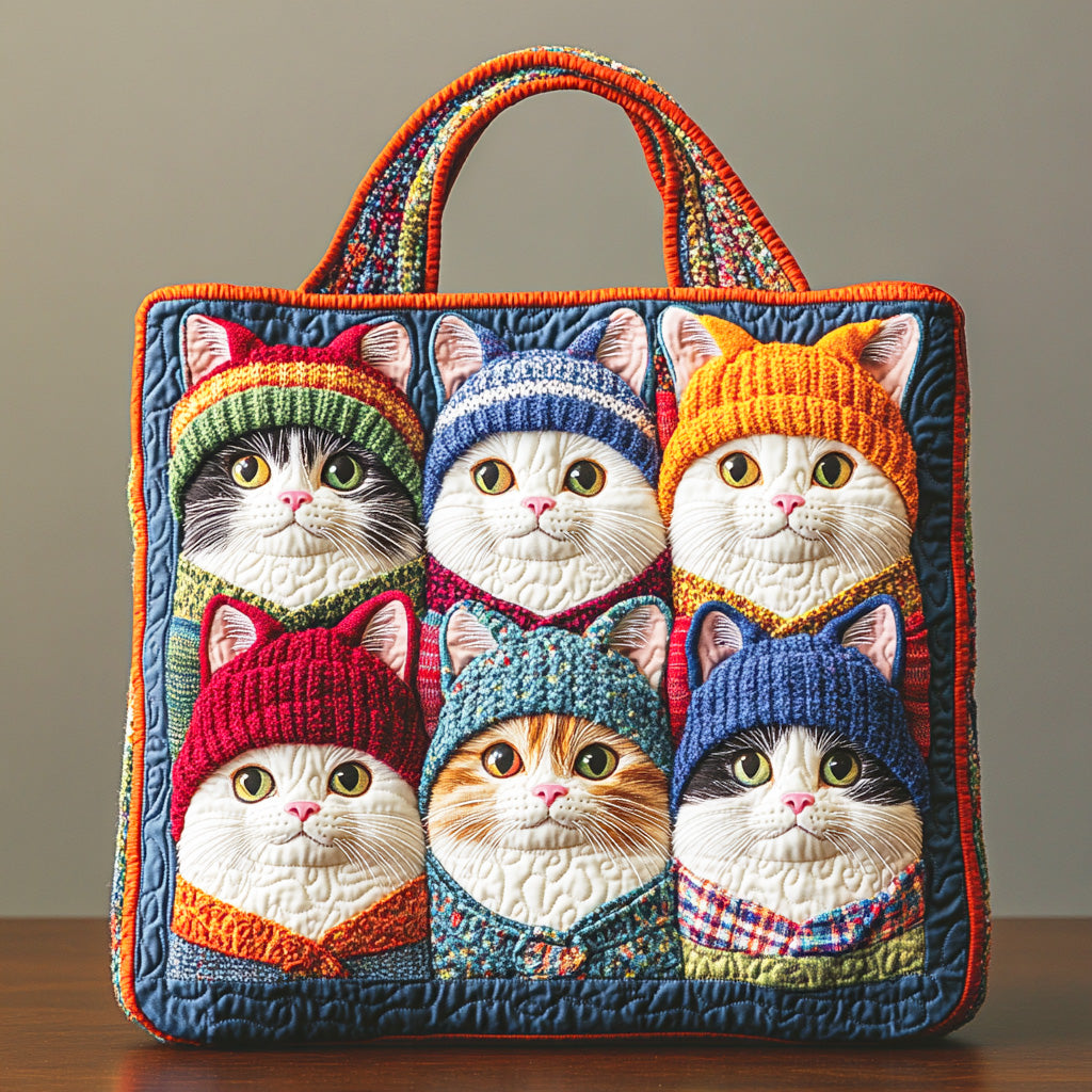 Cozy Purrland Quilted Tote Bag Womens Tote Bag Gifts For Mum From Daughter