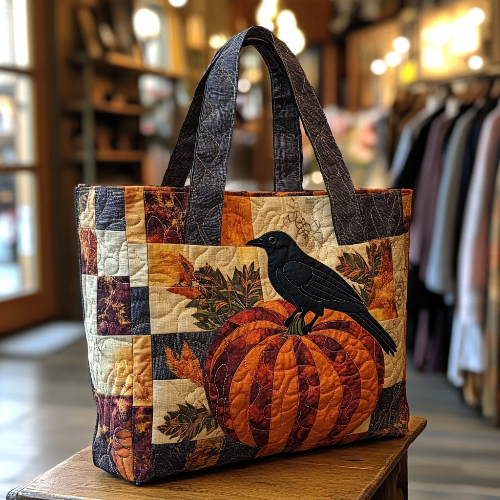Crow Corn Quilted Tote Bag Best Everyday Tote Bag Cute Fall Gifts For Girlfriend