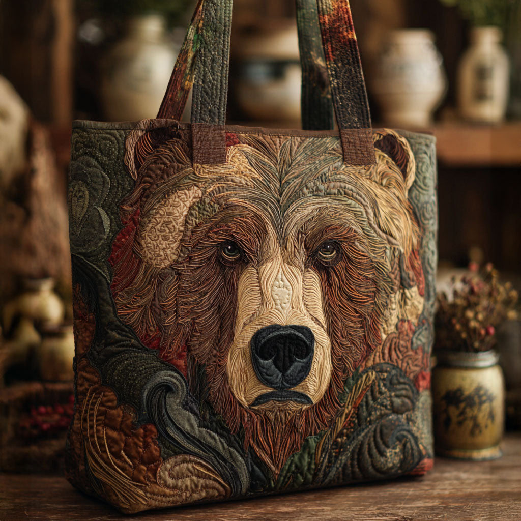 Deep Woods Quilted Tote Bag Best Handbag For Everyday Use Best Gifts For Dad