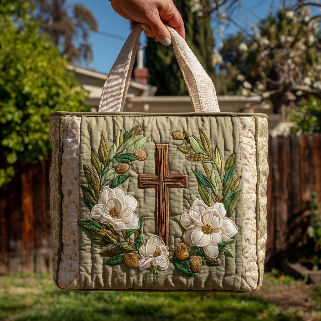 Divine Axis Quilted Tote Bag Popular Womens Tote Bags Good Christian Gifts
