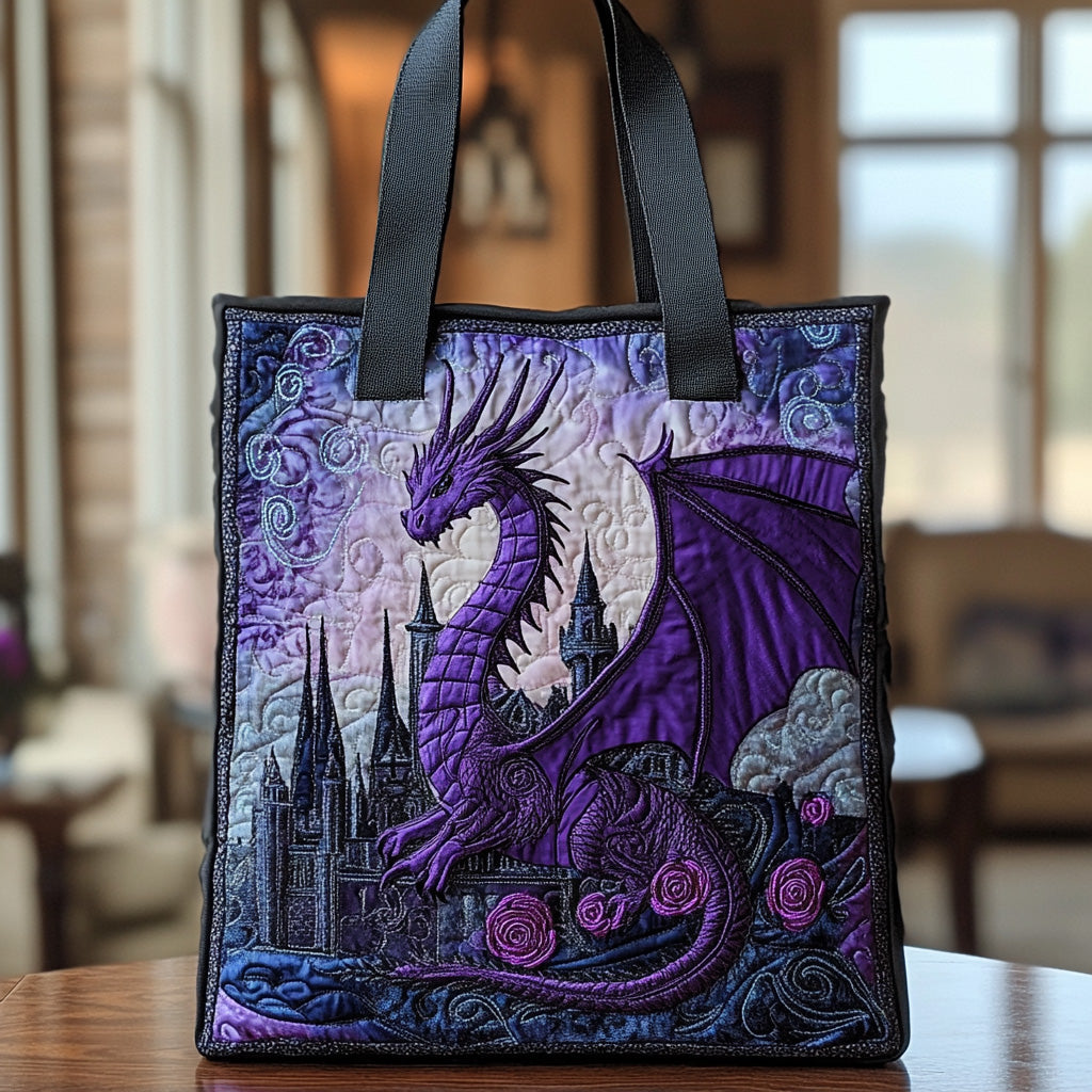 Dragon Path Quilted Tote Bag Best Bags For Women Gift For Dragon Lover