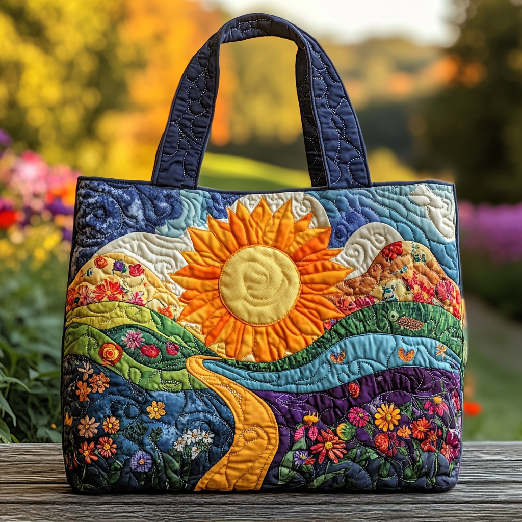 Dream Meadow Quilted Tote Bag Best Everyday Tote Bag Grandmother Mothers Day Gifts
