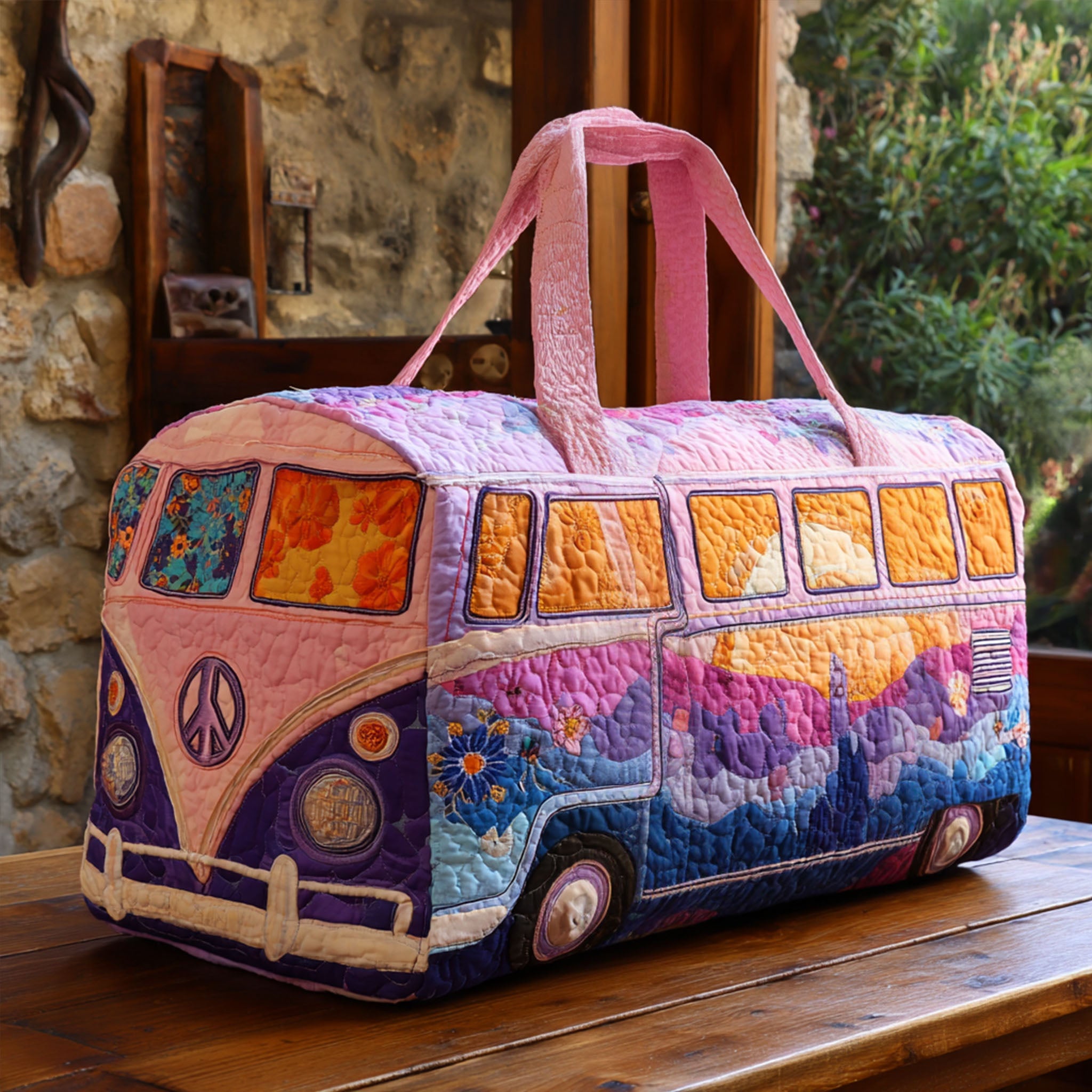 Dream Rider Quilted Duffle Bag Black Hole Duffel Gifts For The Hippie Mom