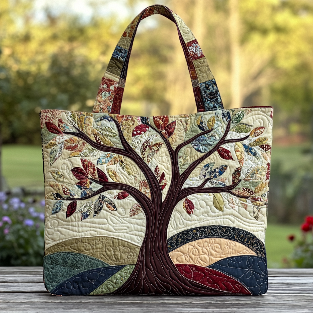 Dream Tree Quilted Tote Bag Best Shoulder Bag For Women Tree Of Life Gifts For Her