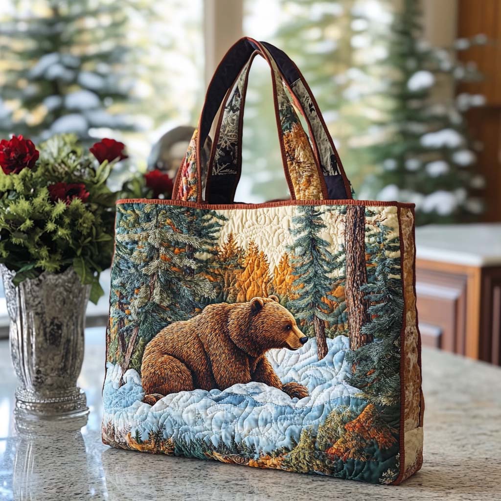 Dreamy Bear Trail Quilted Tote Bag Famous Tote Bags Ideas For Moms Birthday