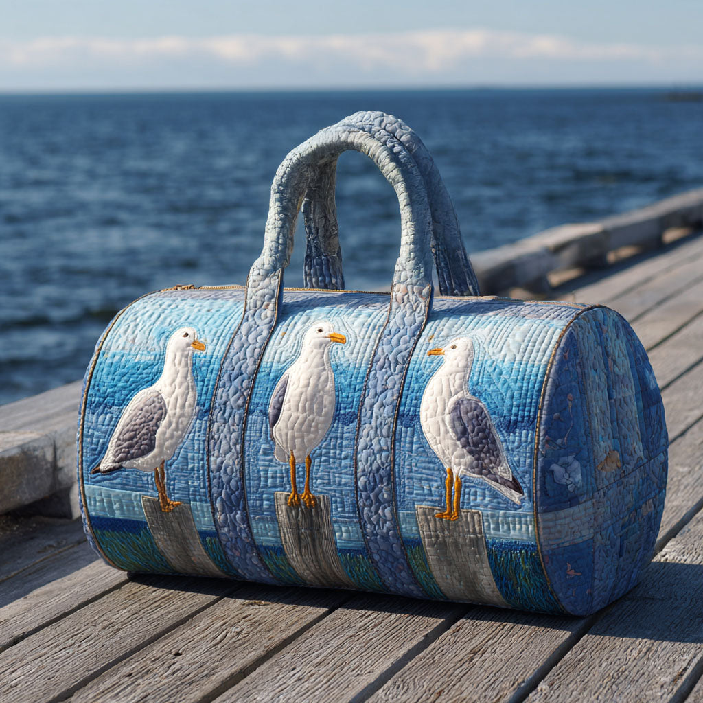 Drift Gull Quilted Duffle Bag Duffel Weekender Bag Lighthouse Gift Ideas For Her