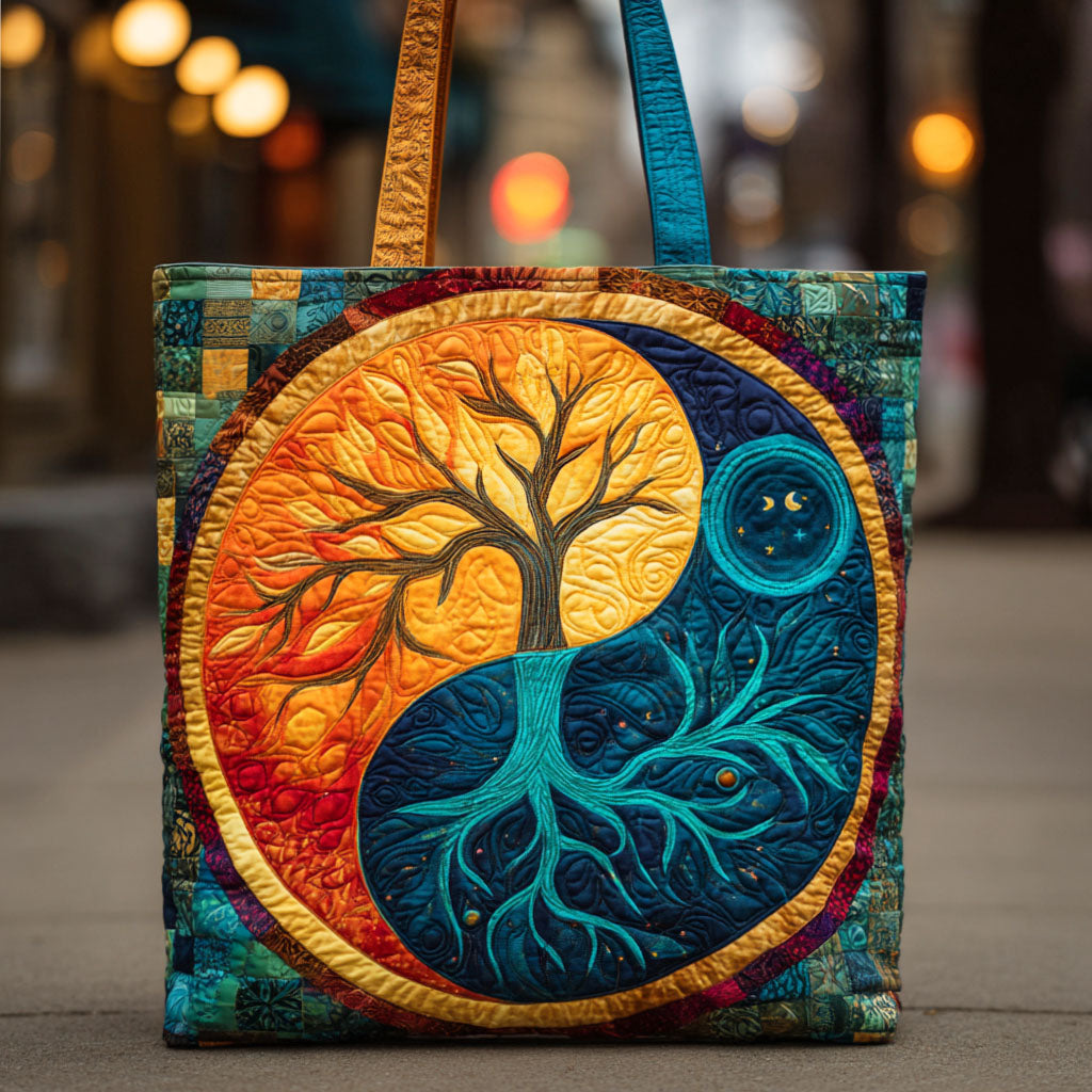 Dual Balance Tree Quilted Tote Bag Shoulder Bags For Women Tree Of Life Merchandise