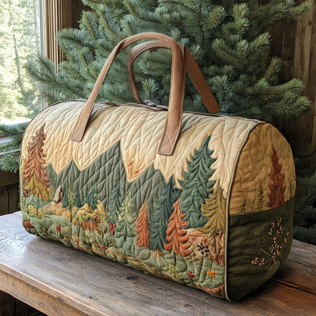 Echoing Pines Quilted Duffle Bag Cute Womens Duffle Bag Travel Gifts For Women