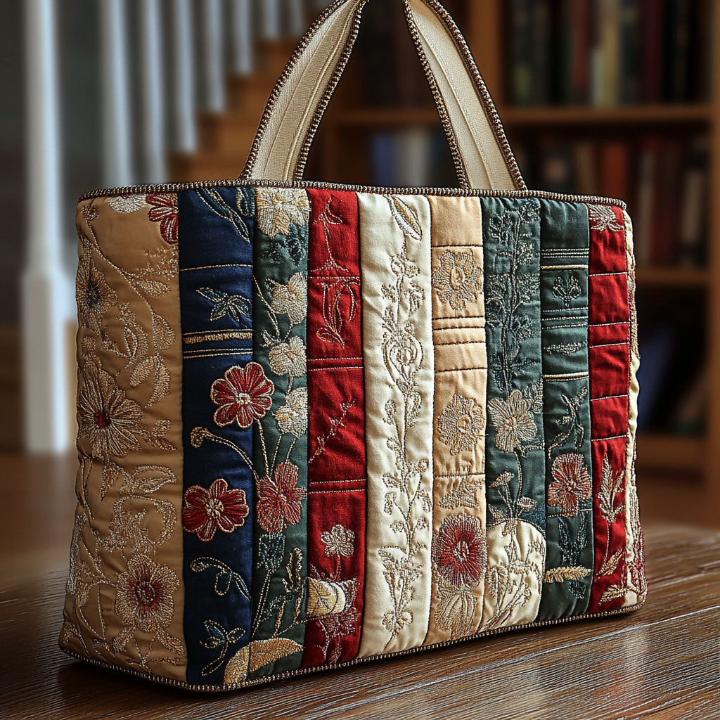 Epic Tales Quilted Tote Bag Shoulder Bag Hobo Unusual Book Gifts Items