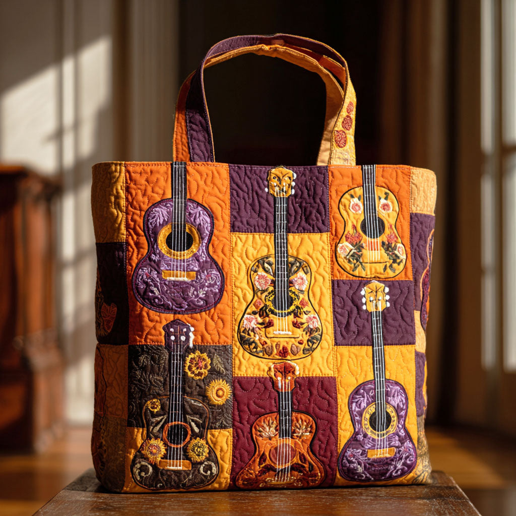 Eternal Rhythm Quilted Tote Bag Cool Tote Bags For Women Day Of The Dead Presents