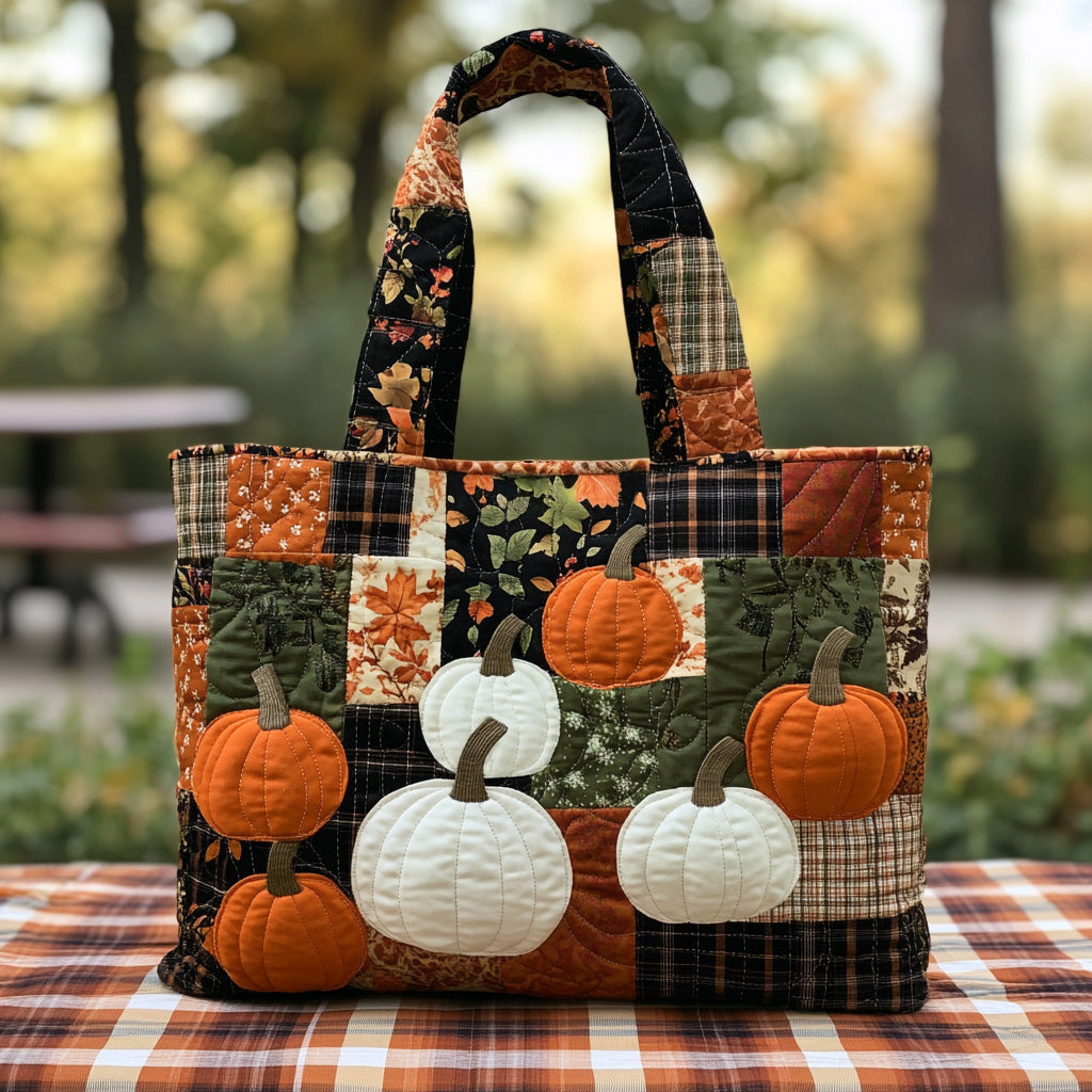 Fall Whispers Quilted Tote Bag Tote Bag Shoulder Mid Autumn Festival Gift Ideas