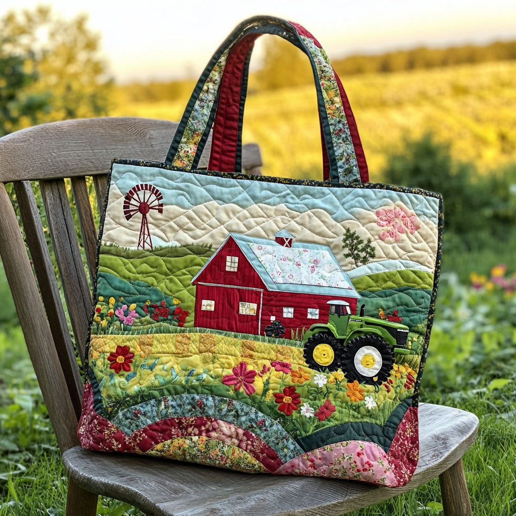 Field of Dreams Quilted Tote Bag Best Everyday Tote Father Daughter Gifts