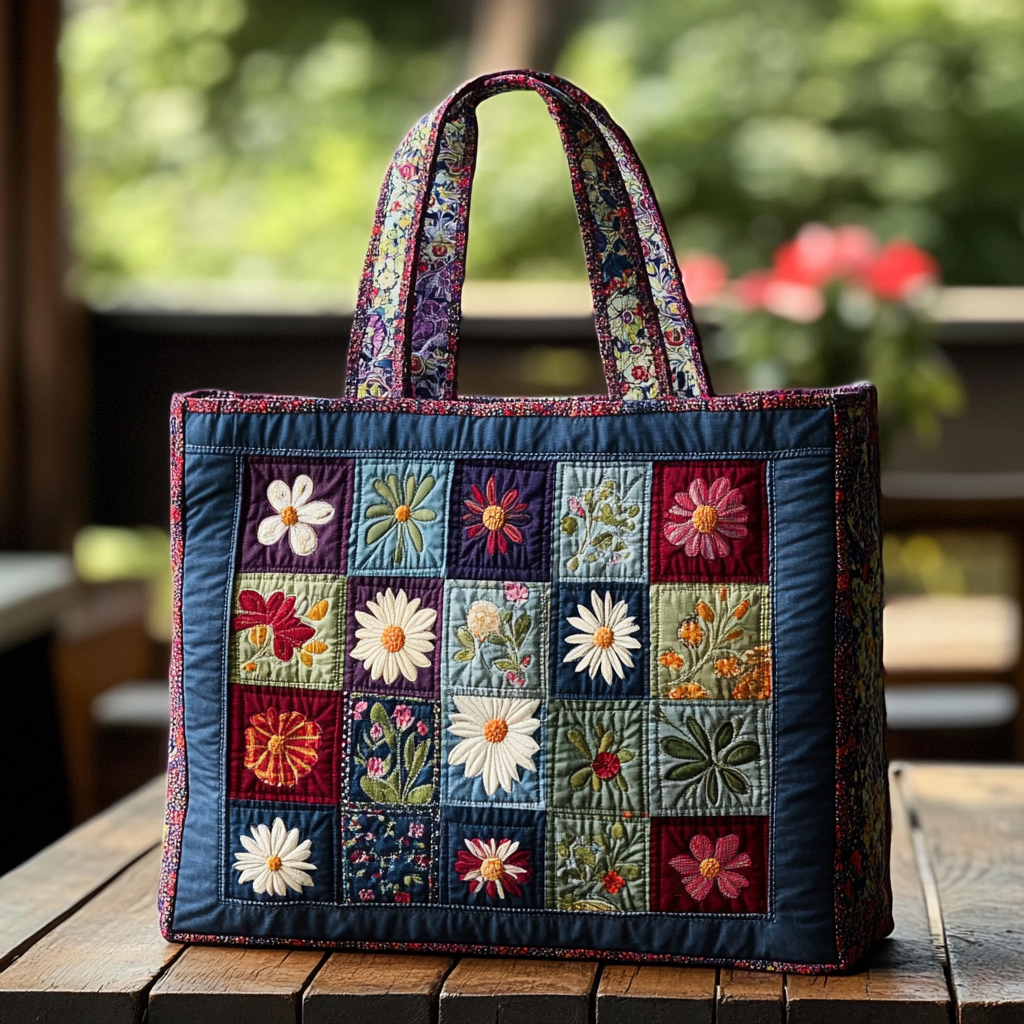 Forest Charm Quilted Tote Bag Famous Tote Bags Perfect Gifts For Mom