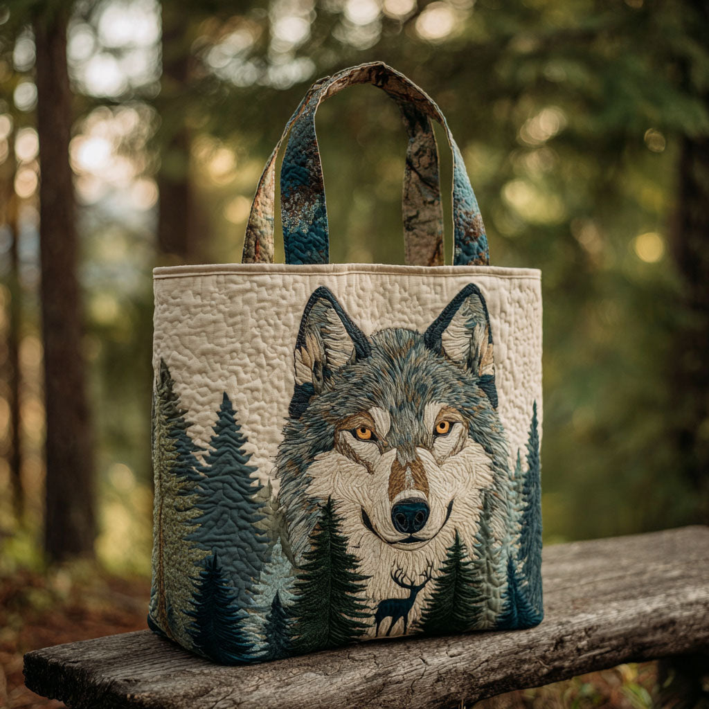 Forest Guardian Quilted Tote Bag Cute Tote Bags Mother's Day Delivery Gifts