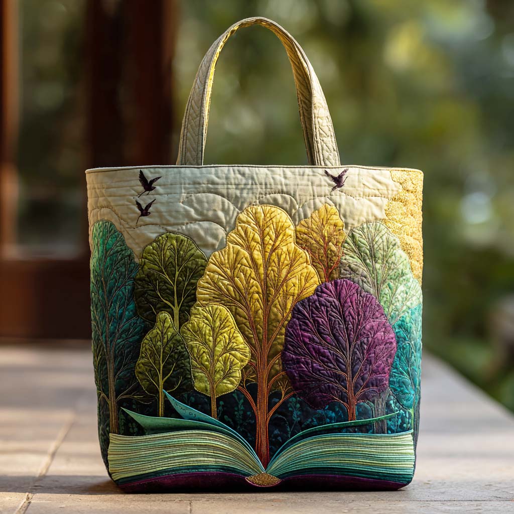 Forest Page Quilted Tote Bag Best Everyday Tote Quilted Shoulder Bag
