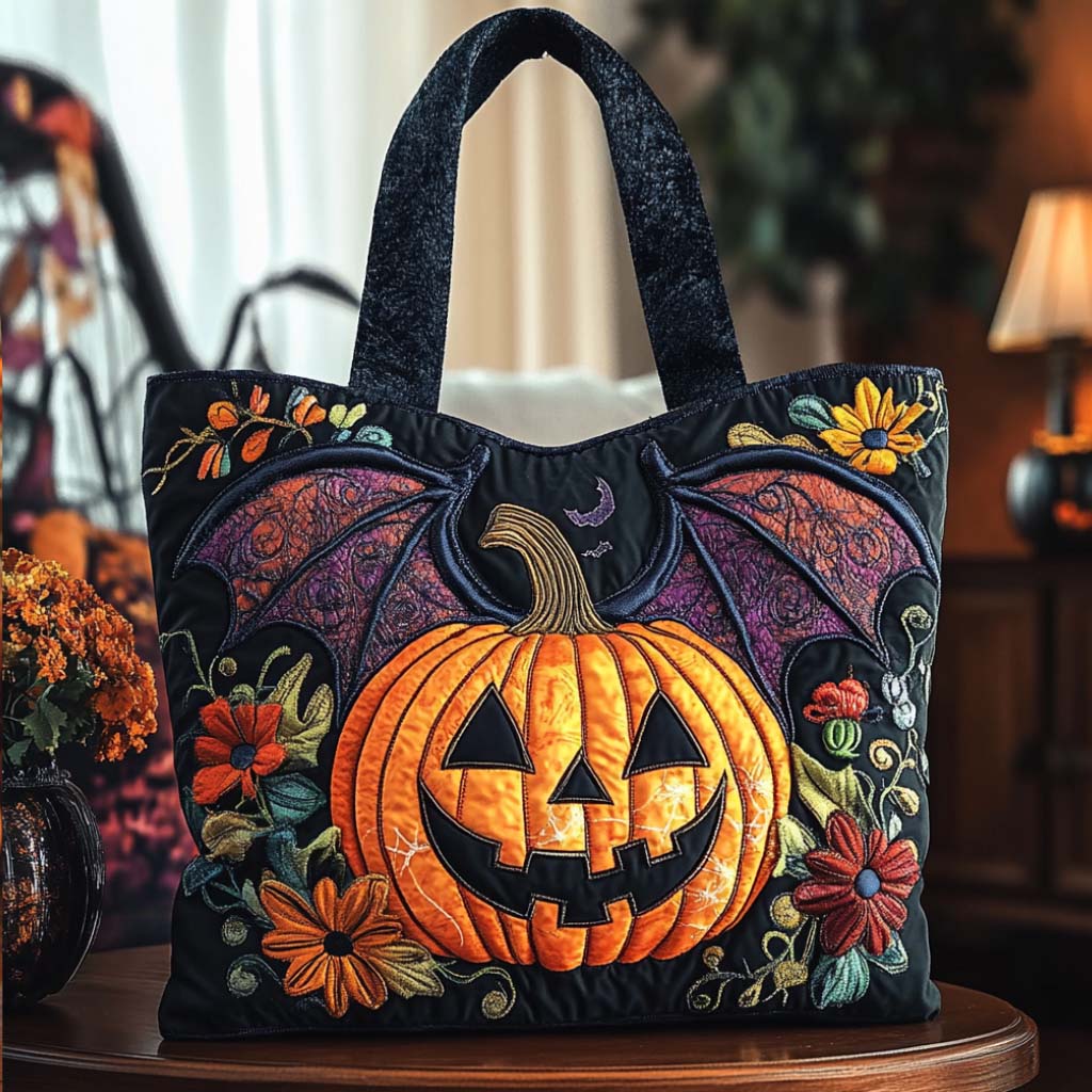 Fright Delight Quilted Tote Bag Best Mom Tote Bag Spooky Gifts For Her