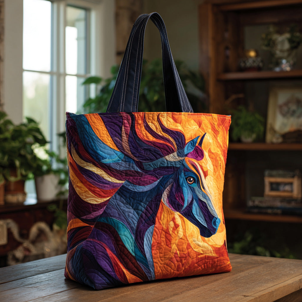 Gallop Grace Quilted Tote Bag The Best Shoulder Bags Unique Gifts For Horse Lovers