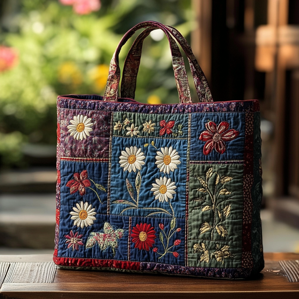 Garden Glow Quilted Tote Bag Popular Totes Mother's Day Gifts From Son