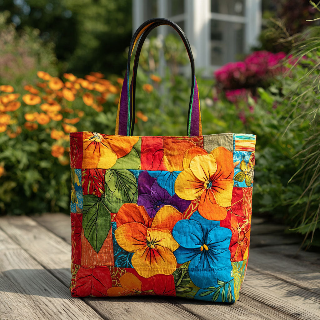 Garden of Thoughts Quilted Tote Bag Most Popular Tote Bags Creative Gifts For Mom