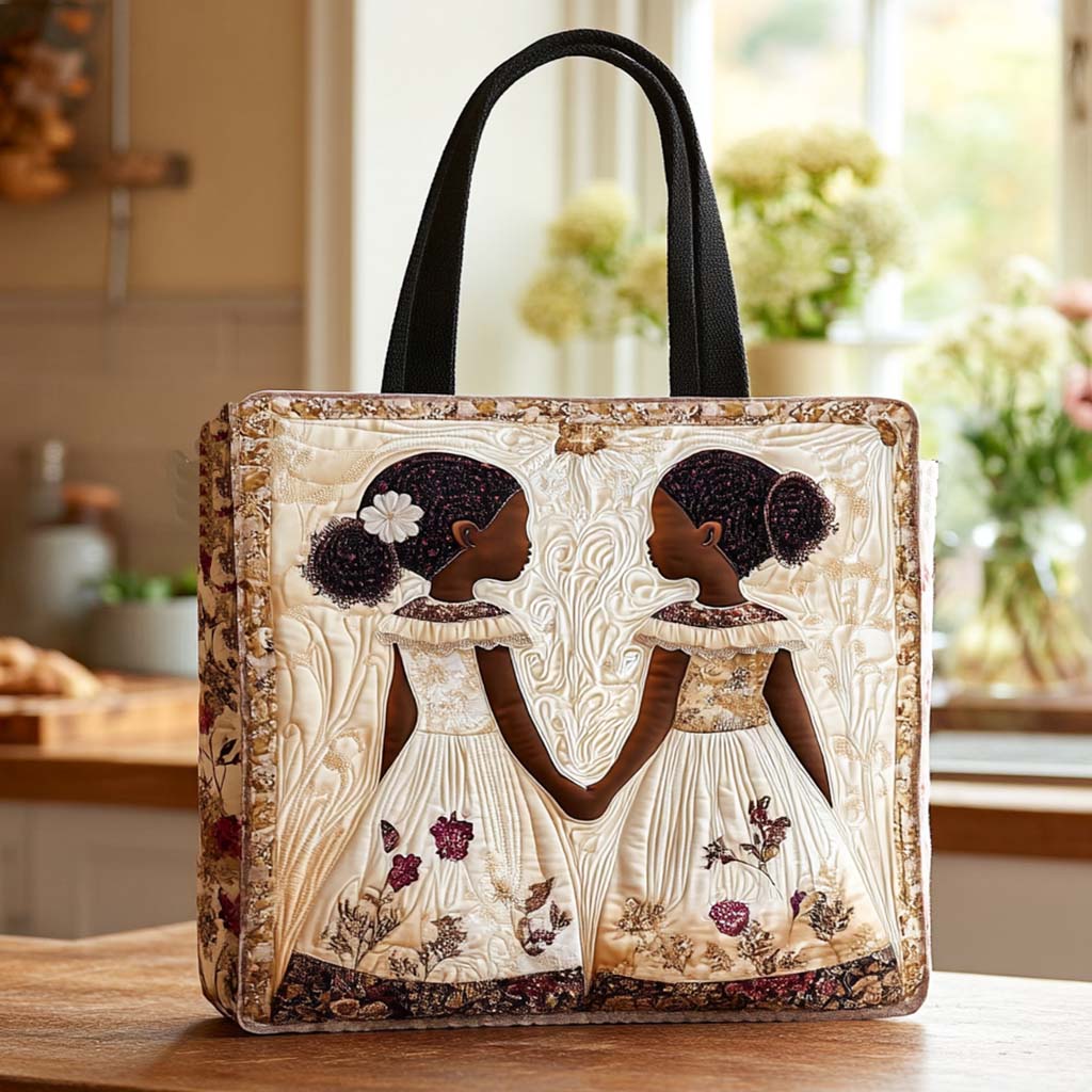 Garden Sisters Quilted Tote Bag Perfect Tote Bag African American Gifts For Women