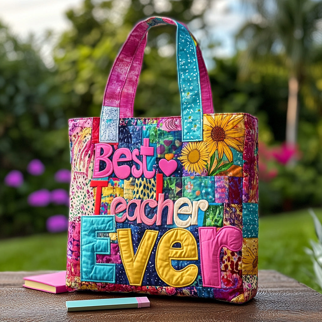 Golden Chalk Quilted Tote Bag Best Shoulder Handbags Back To School Gifts For Teachers