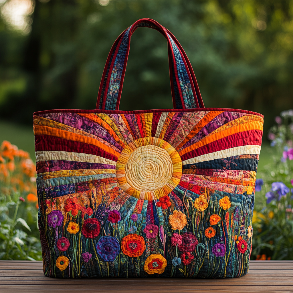 Golden Field Quilted Tote Bag Best Tote Bag Mothers Day Gift For Daughter