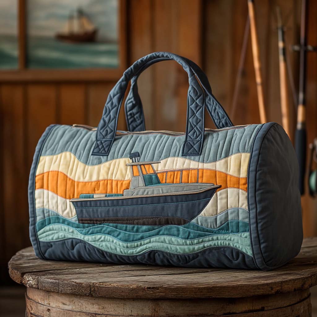 Harbor Ride Quilted Duffle Bag Large Travel Duffel Bag Womens Gift For Her