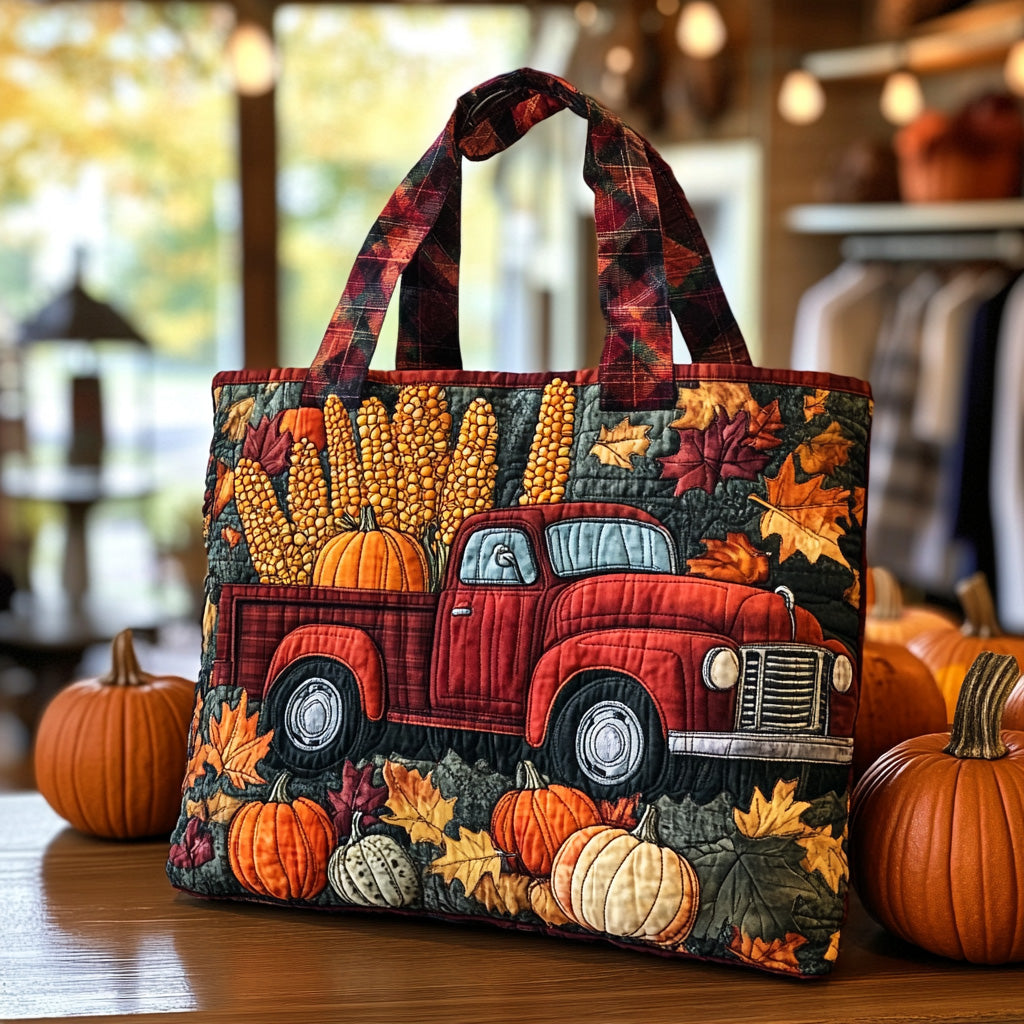 Harvest Hauler Quilted Tote Bag Shoulder Bags For Women Small Fall Gift Ideas