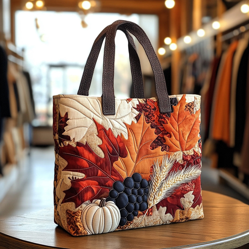 Hayride Dreams Quilted Tote Bag Large Tote Bag Fall Autumn Gifts For Her