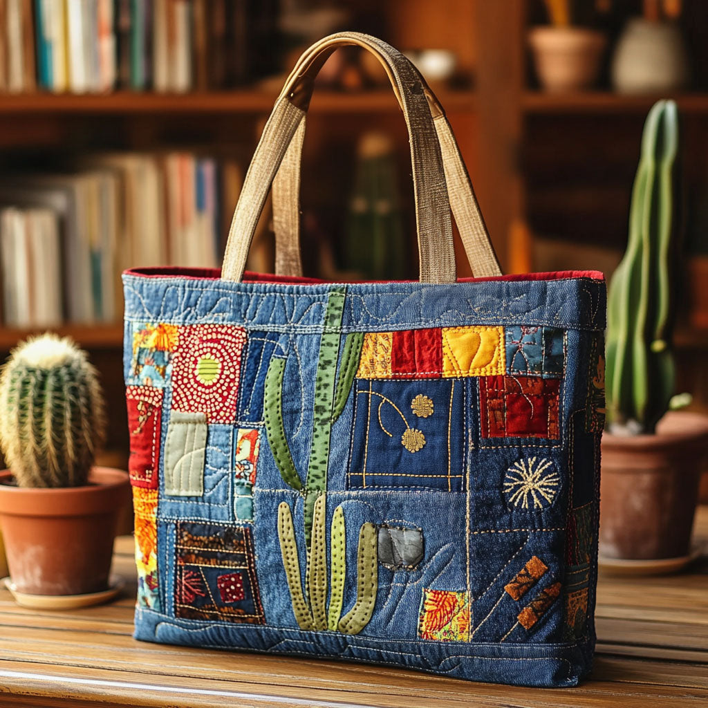 High Noon Threads Quilted Tote Bag Vintage Shoulder Bag Cowboy Gifts Ideas For Him