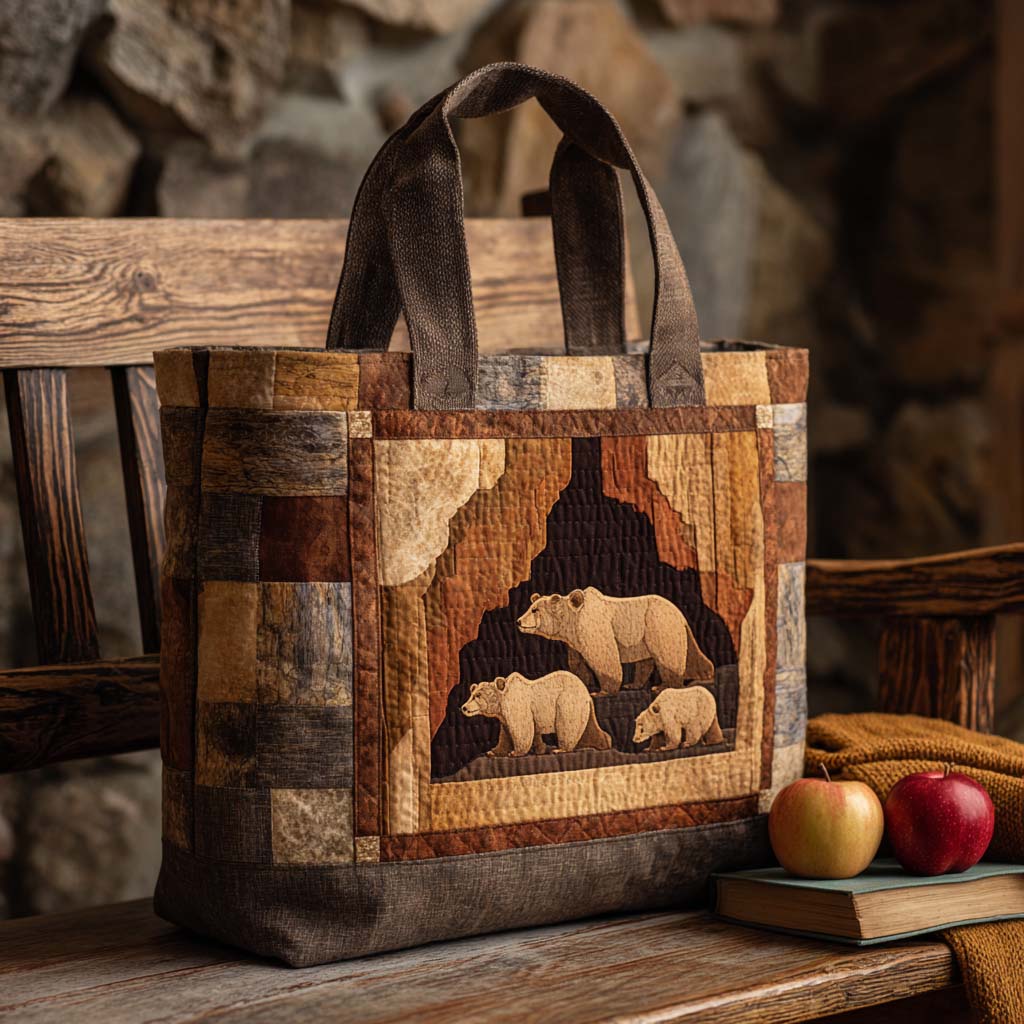 Highland Trails Quilted Tote Bag The Perfect Tote Bag Best Unique Gifts For Bear Lovers