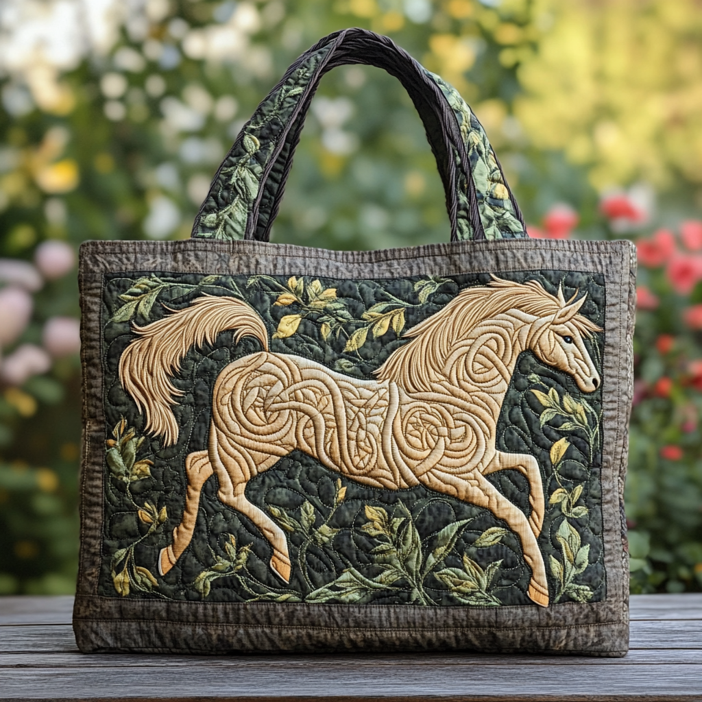 Horse Dream Quilted Tote Bag Best Totes Retirement Gifts For Horse Lovers