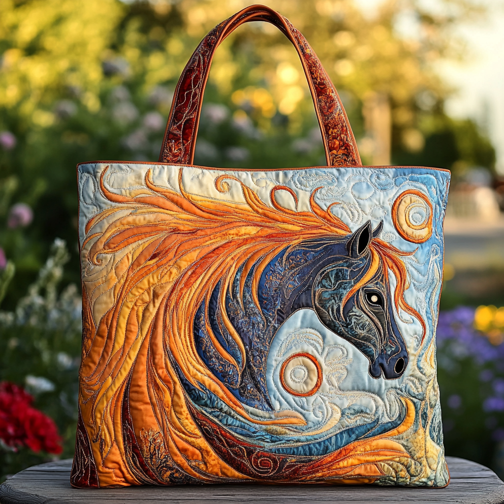 Horse Dream Quilted Tote Bag Good Shoulder Bags Wedding Gift For Horse Lovers