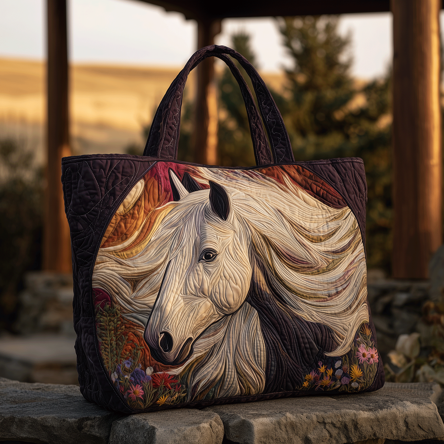 Horse Of Glory Quilted Tote Bag The Perfect Tote Bag Horse Gifts For Adults