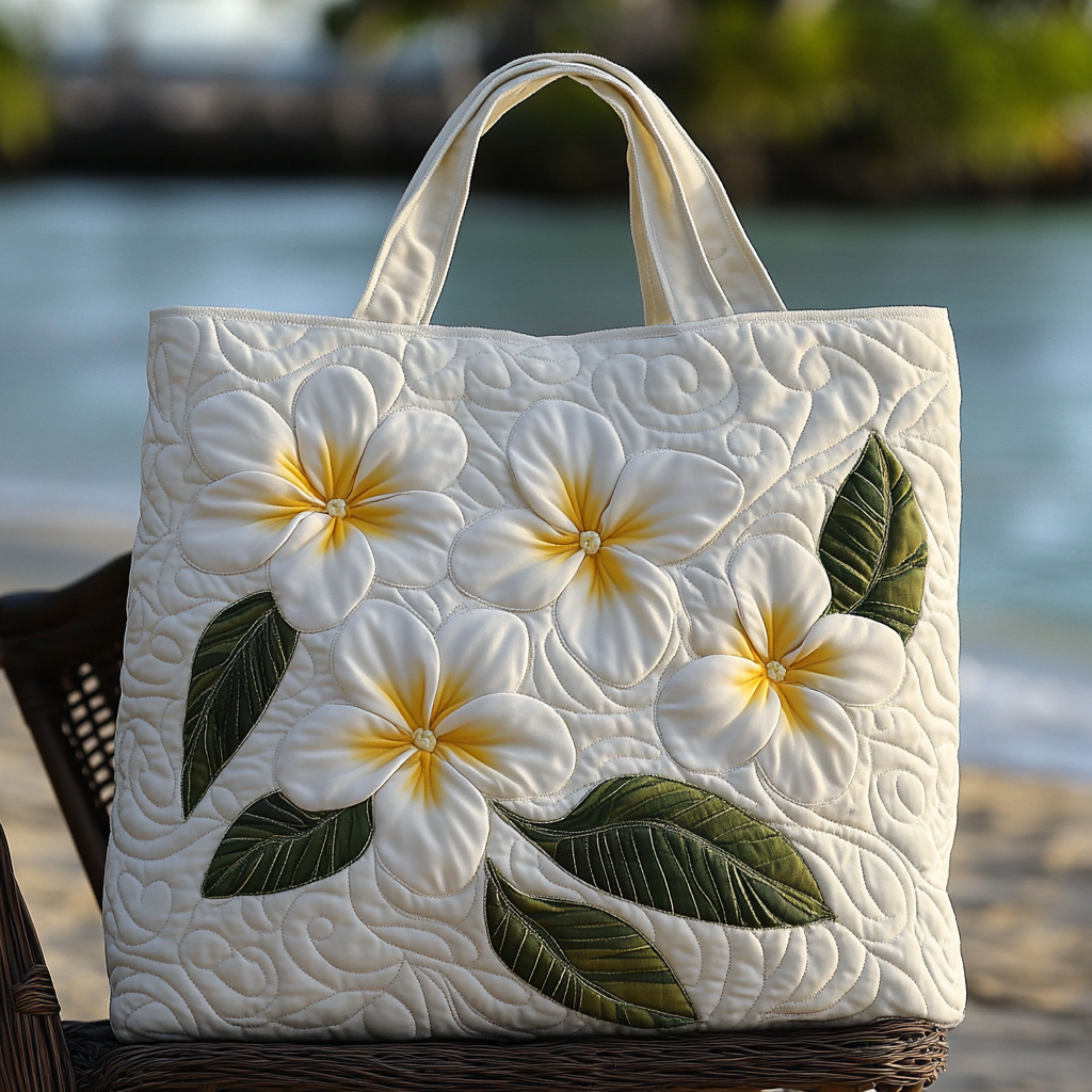 Island Garden Quilted Tote Bag Handbags Best Gifts For Beach Lovers