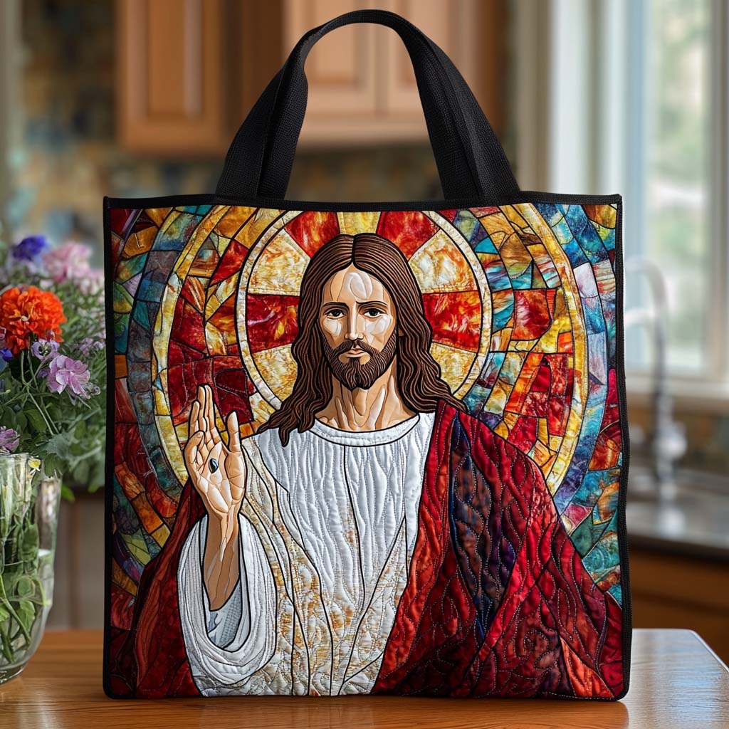 Jesus Peace Gift Quilted Tote Bag Nice Tote Bags Religious Gifts For Her
