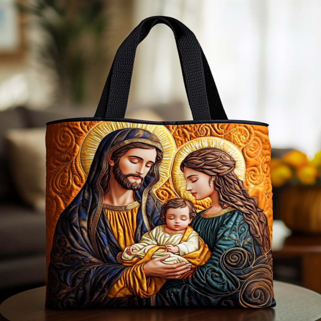 Joyful Birth Quilted Tote Bag Best Work Totes For Women Religious Gift Ideas