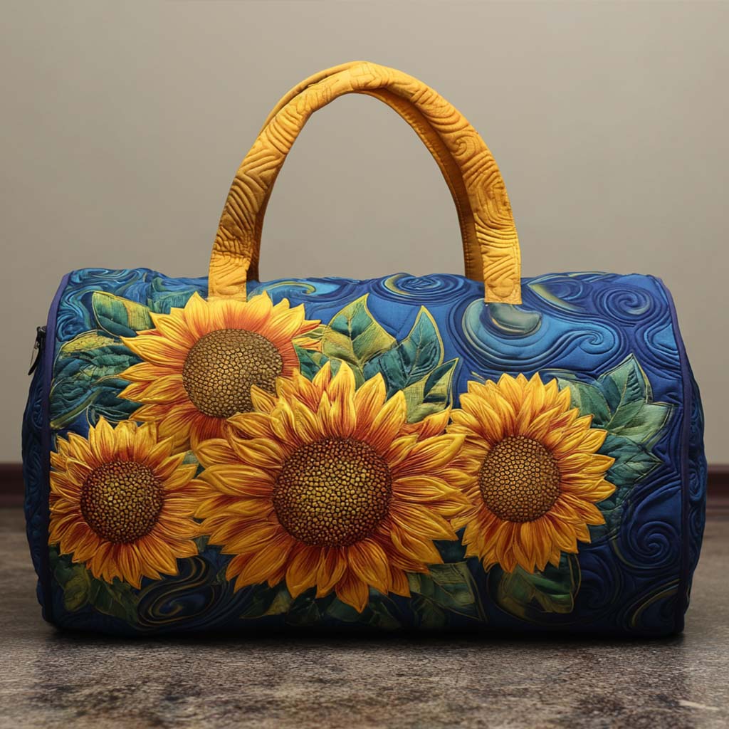 Joyful Rays Quilted Duffle Bag Best Garment Travel Bag Mother'S Day Gift From Mother To Daughter