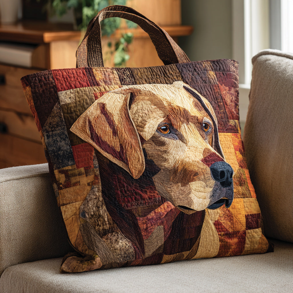 Lab Autumn Hues Quilted Tote Bag Large Tote Bag Gifts For Labrador Owners