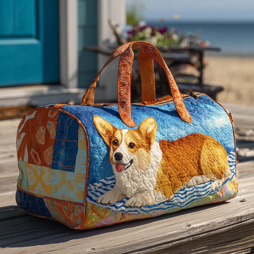 Loyal Little Legs Quilted Duffle Bag Quilted Gym Bag Dog Dad Fathers Day Gifts