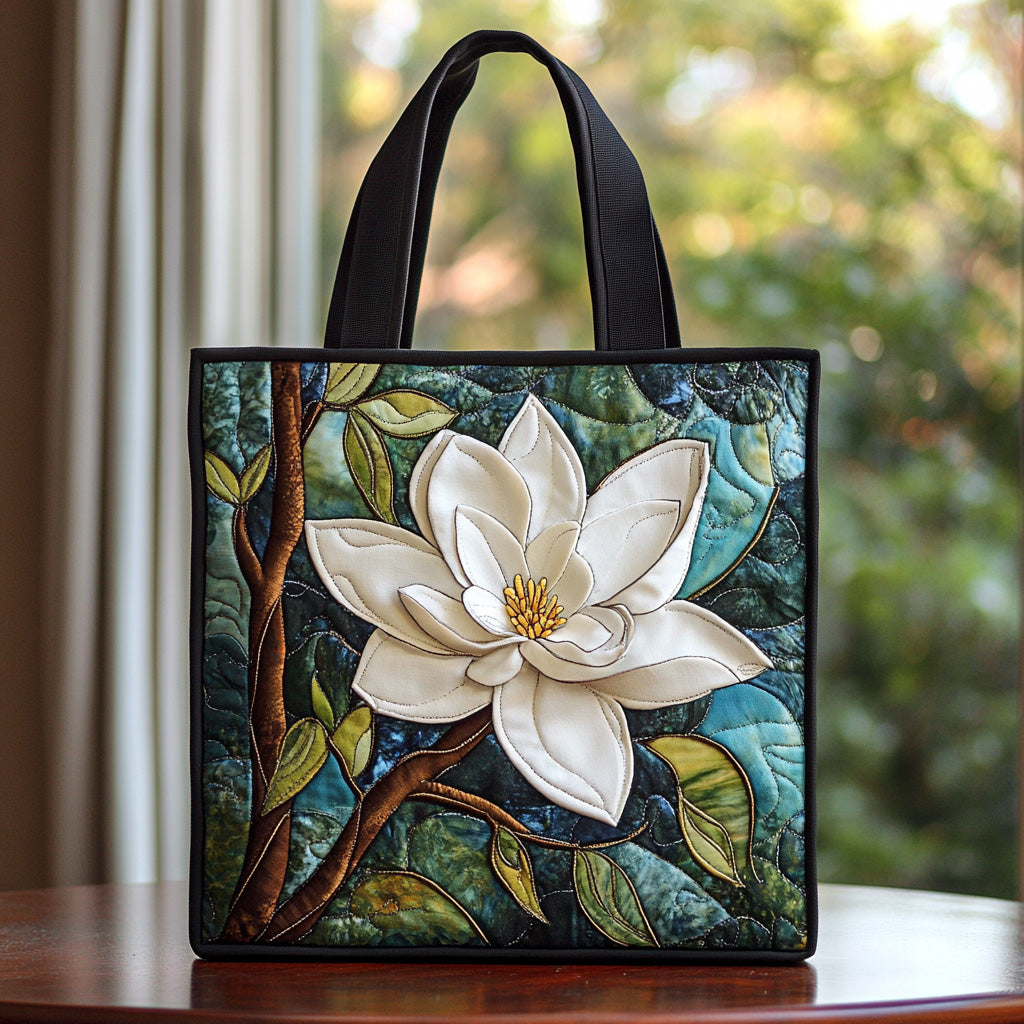 Magnolia Dream Quilted Tote Bag Ladies Shoulder Bags Mummy Daughter Gifts