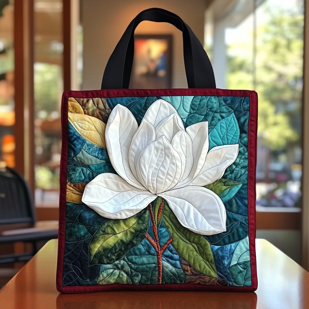 Magnolia Garden Quilted Tote Bag Best Women's Shoulder Bags Presents For Stepmom