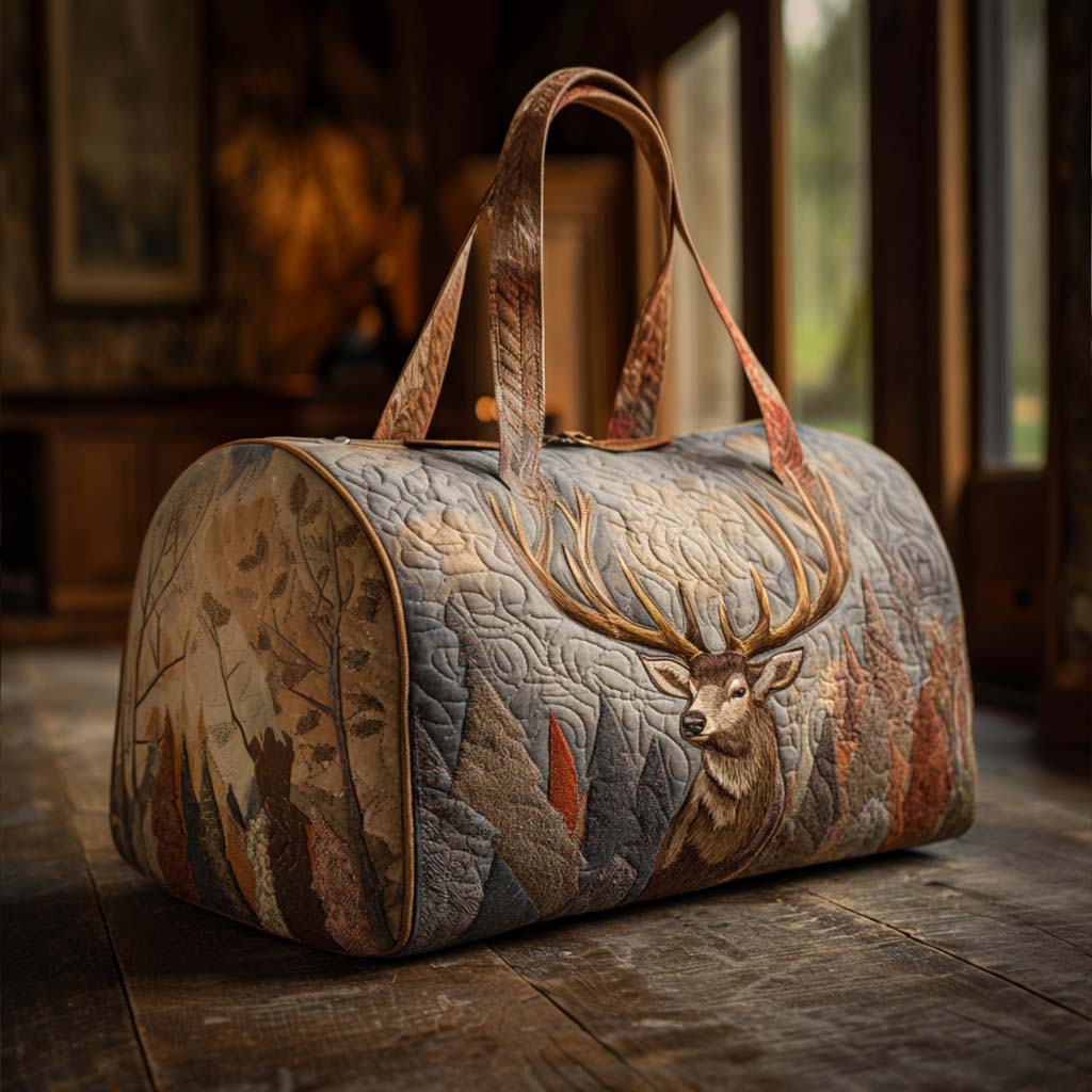 Majestic Stag Quilted Duffle Bag Athletic Bag Gift Ideas For Mother In Law