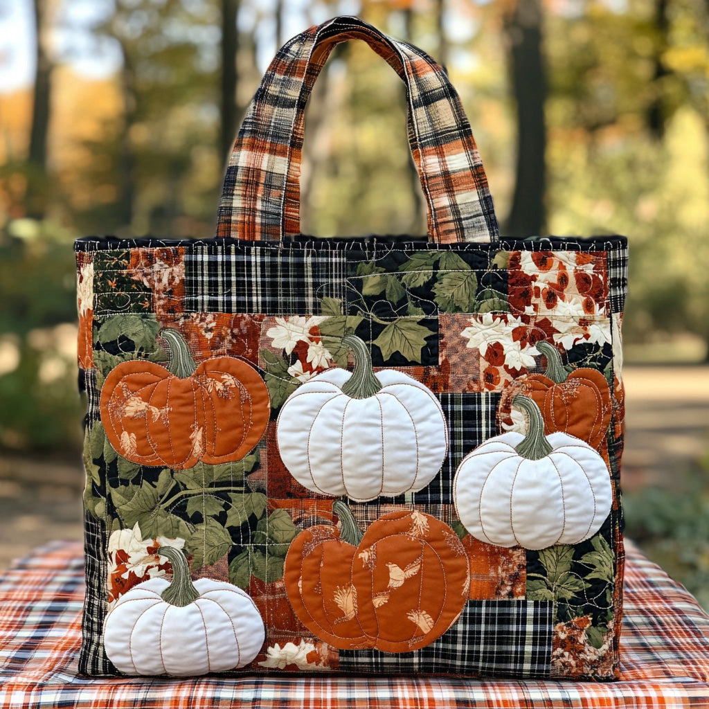 Maple Ember Quilted Tote Bag Shoulder Bag Autumn Presents