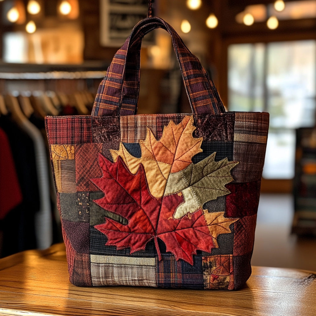 Maple Mist Quilted Tote Bag Tote Bags For Women Cool Fall Gifts