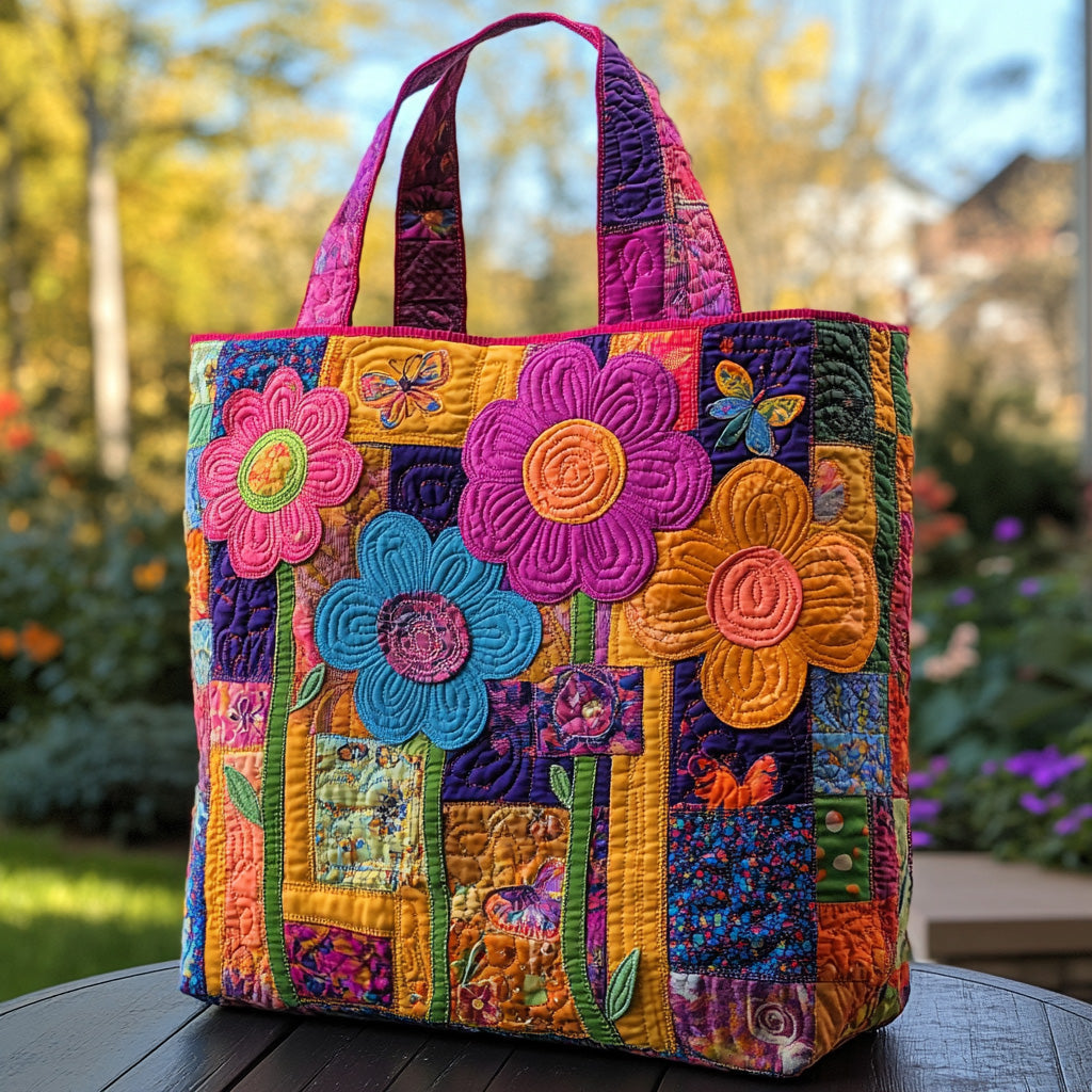 Meadow Magic Quilted Tote Bag Shoulder Bag Mother's Day Gifts From Husband