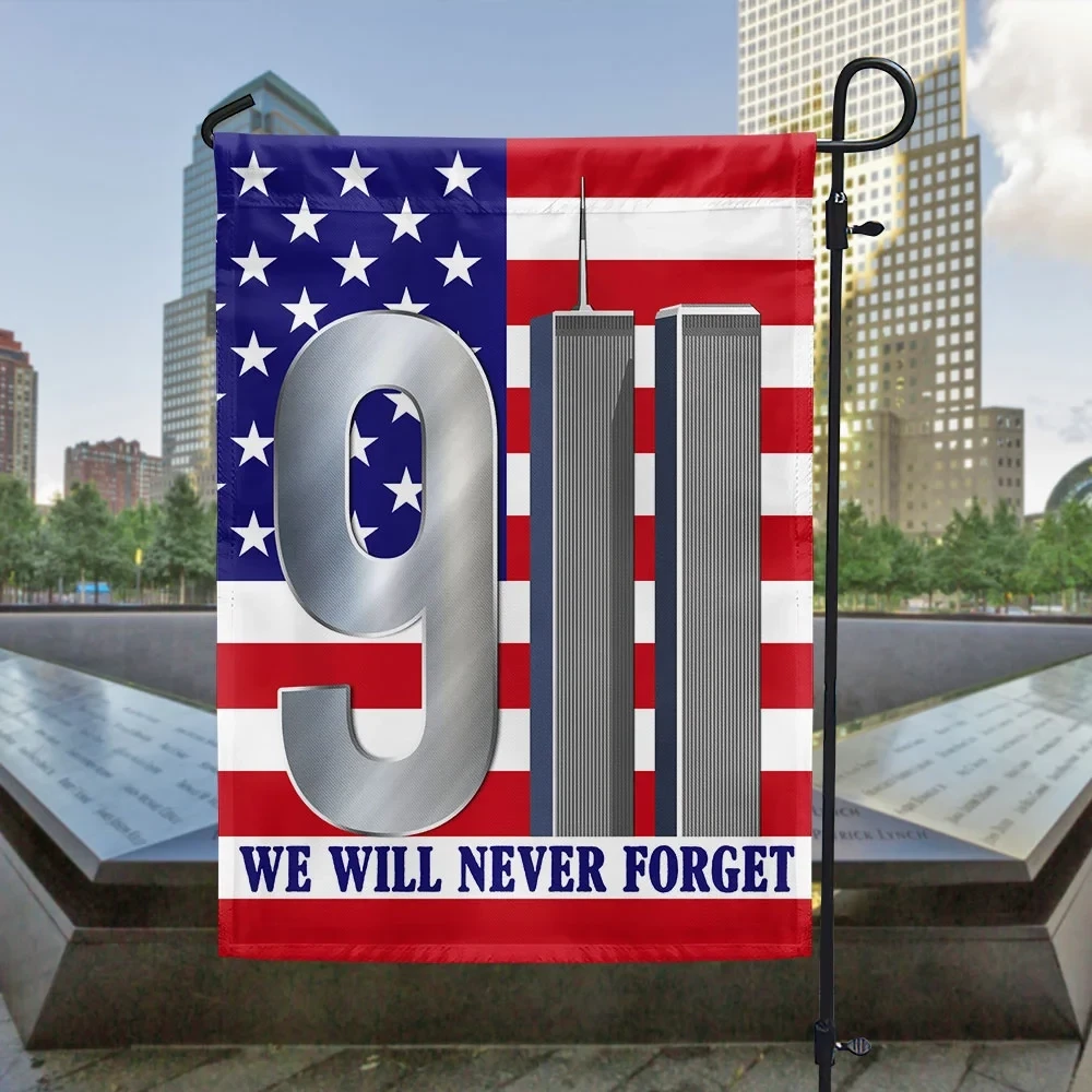 Memorial Day 911 Flag Never Forget September 11 American Patriotic Flag Best House Decor Cool Gift For Him