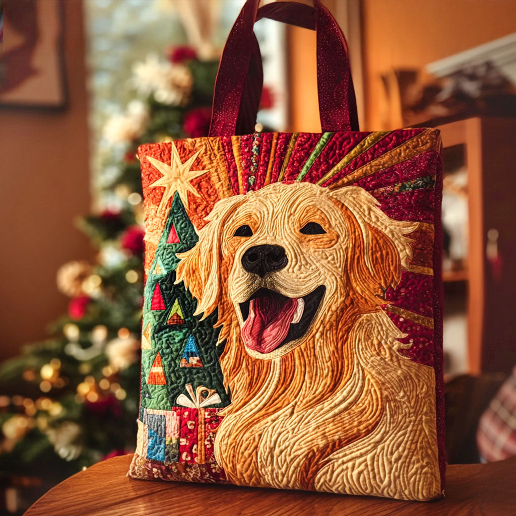 Merry Tail Quilted Tote Bag Great Tote Bags Gifts For Golden Retriever Owners
