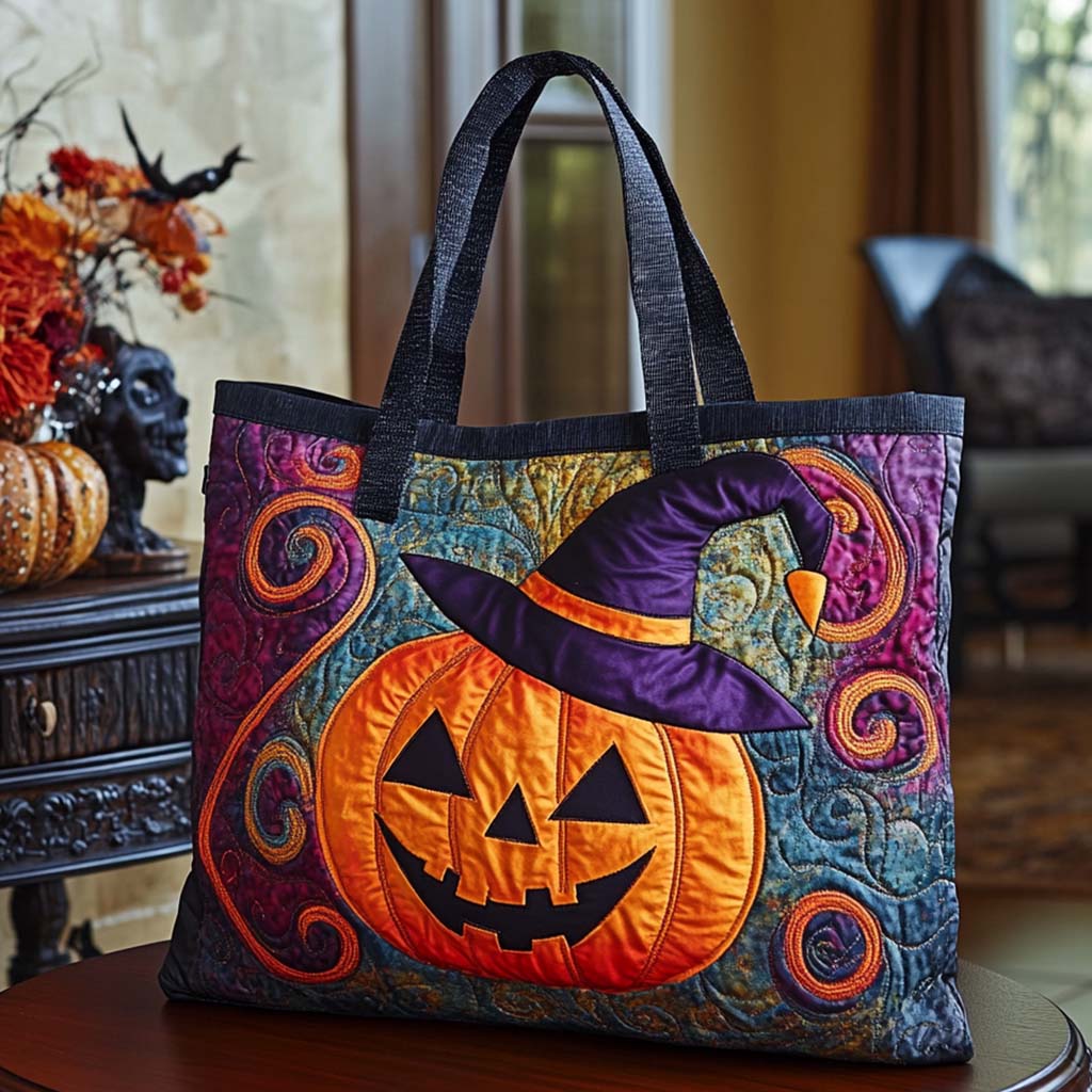 Monster Mood Quilted Tote Bag Best Everyday Tote Halloween Gifts For Her
