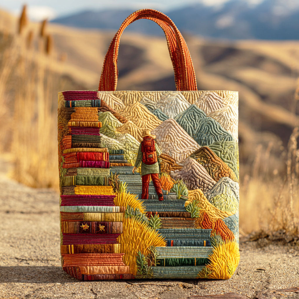 Mountain of Stories Quilted Tote Bag Work Totes For Women Great Book Themed Gifts